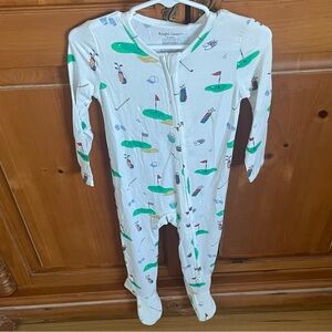 SOLD!!! NWT Angel Dear Golf Print Footie Pajama 18-24M